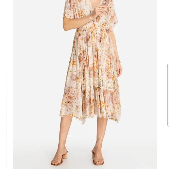 ODEYA RUFFLE MAXI DRESS - Picture 2 of 8